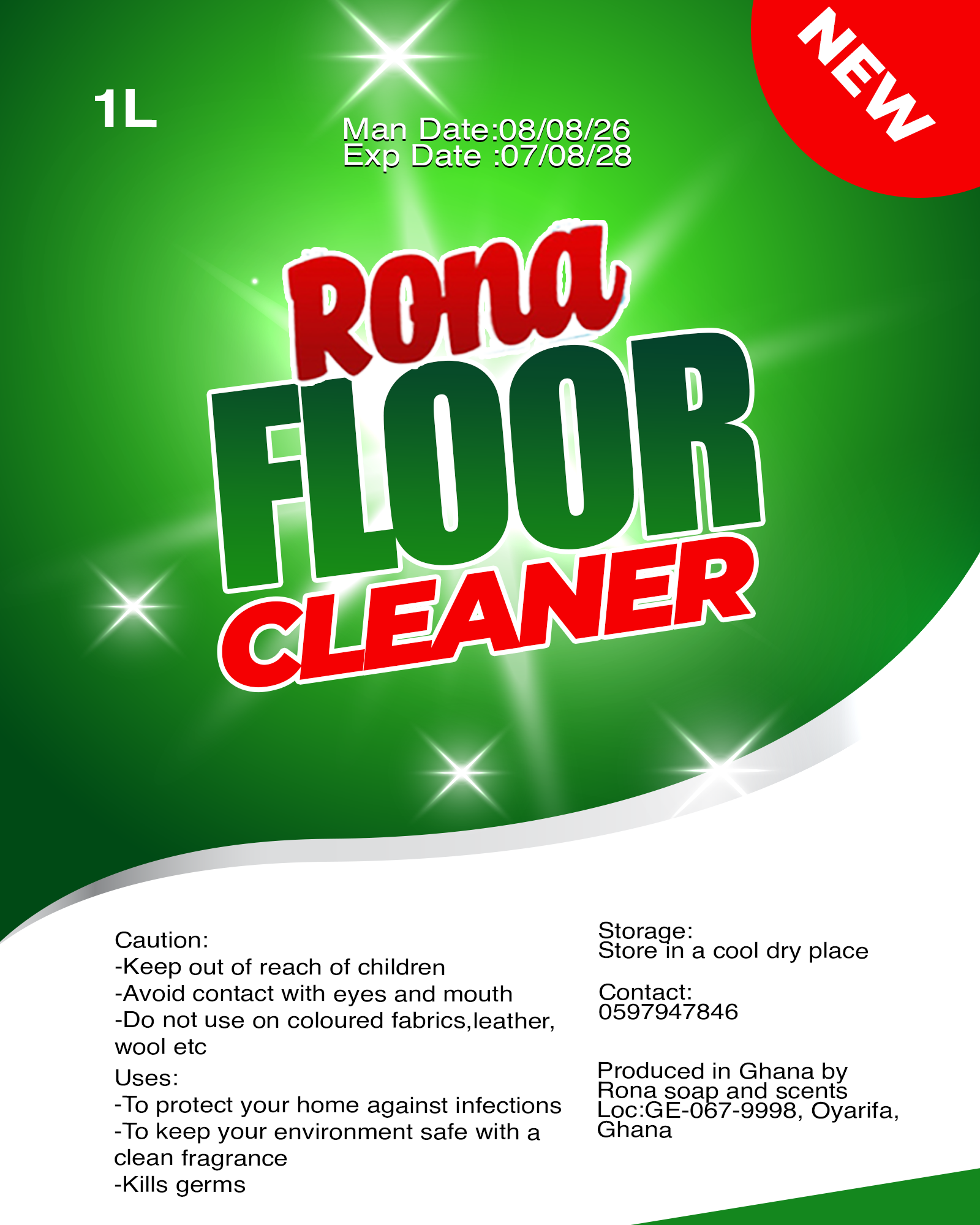 Rona floor cleaner- 1L