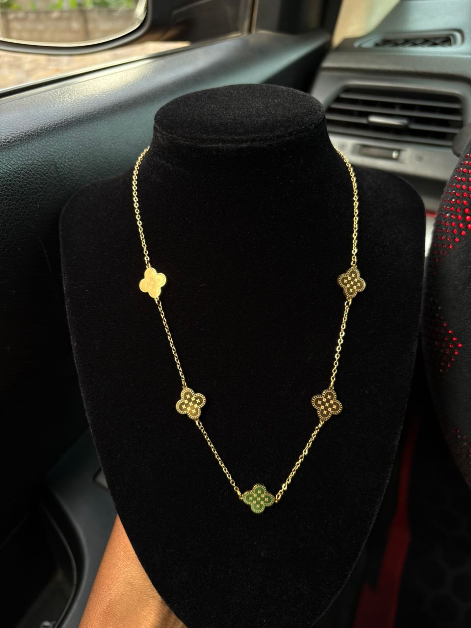 Lv shaped necklace