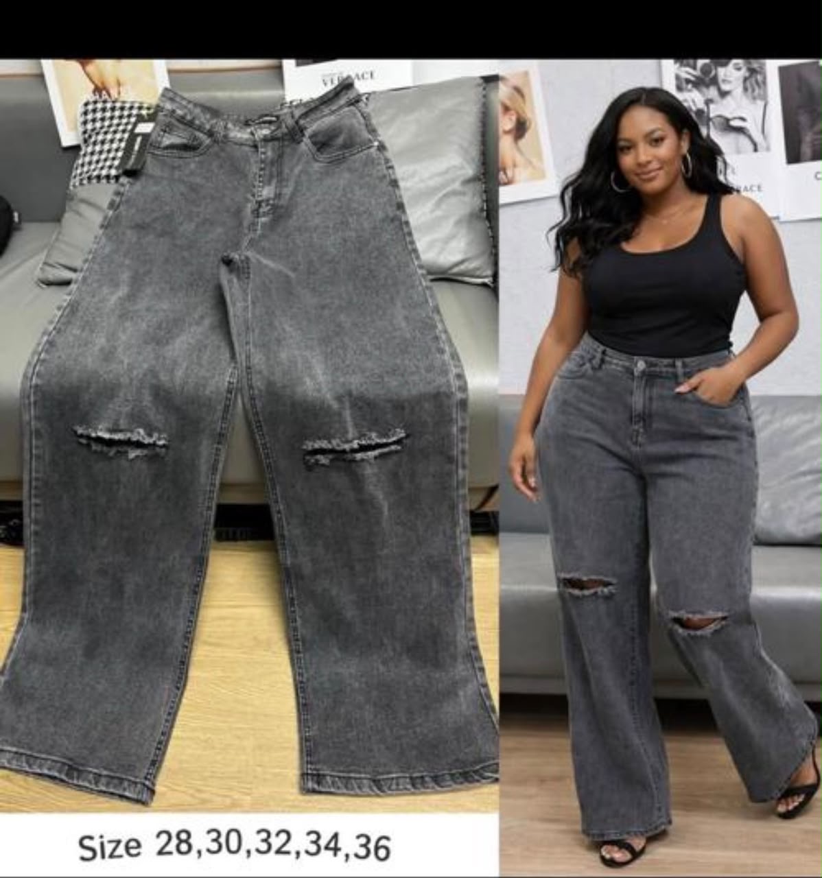 Black started jeans