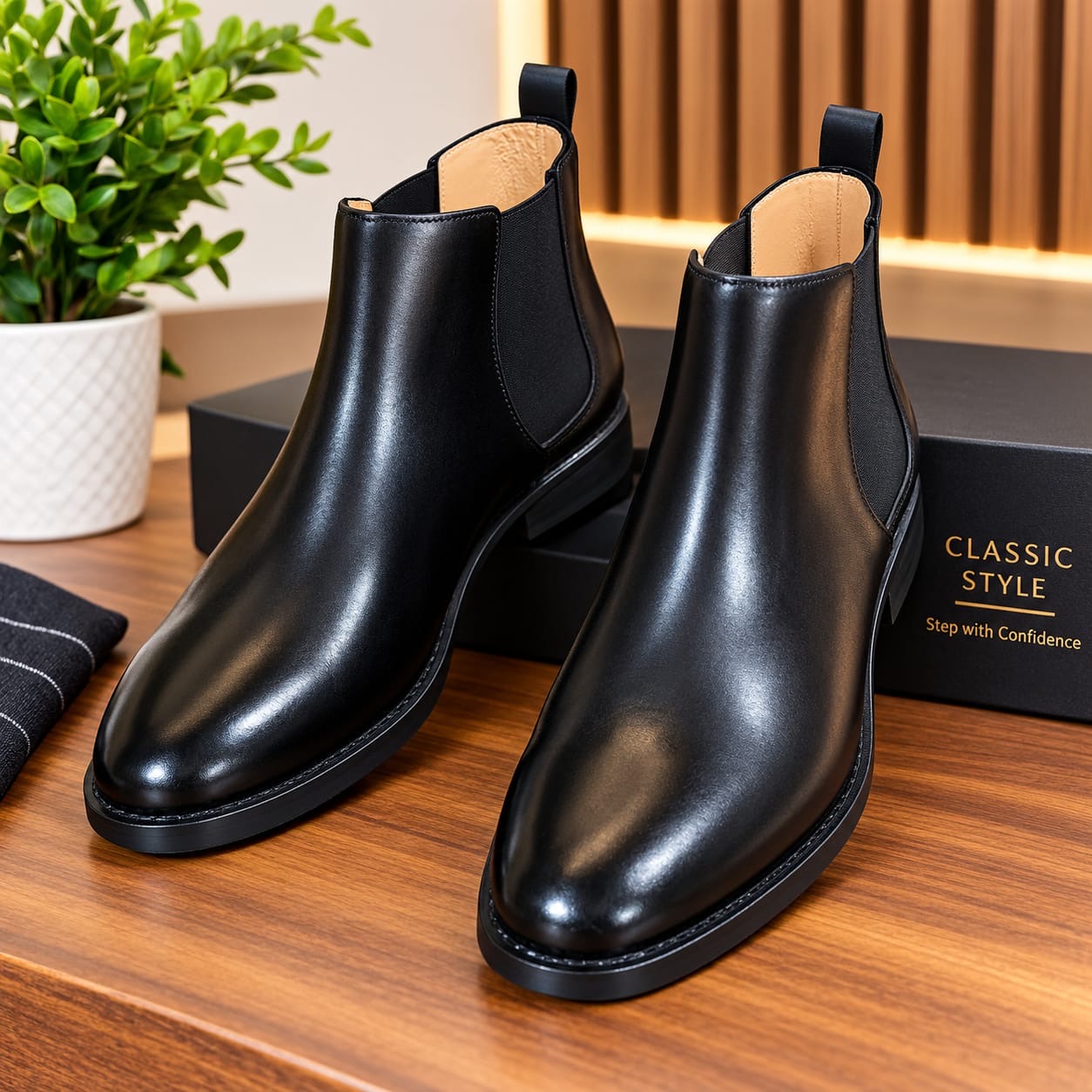 Leather shoes