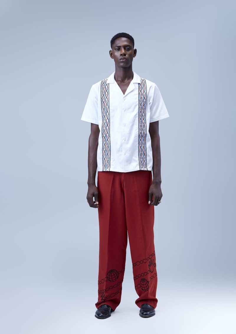 Atto Tetteh E’n’i Embroidered Cabana Shirt