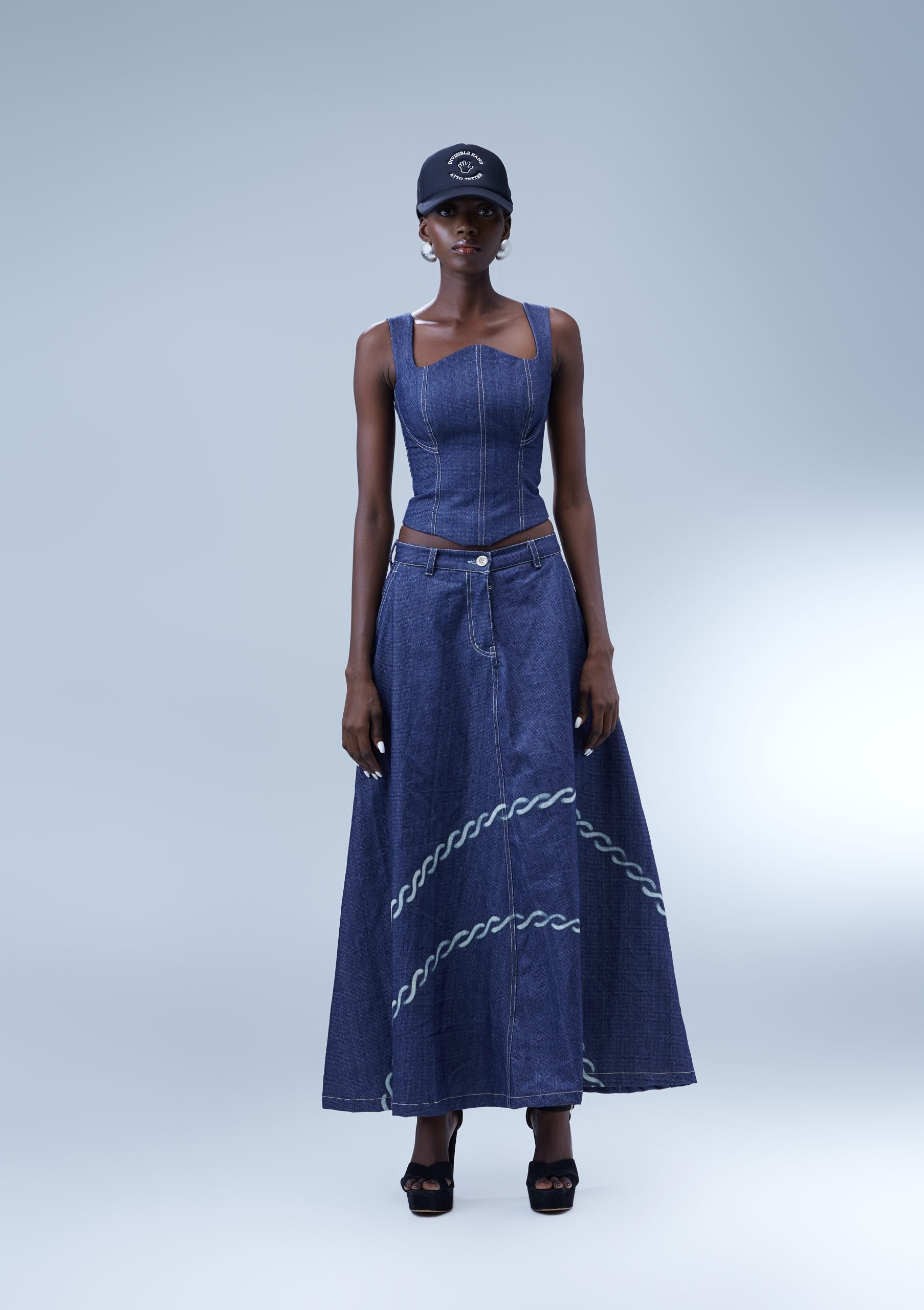 Atto Tetteh Jabari Denim Bustier