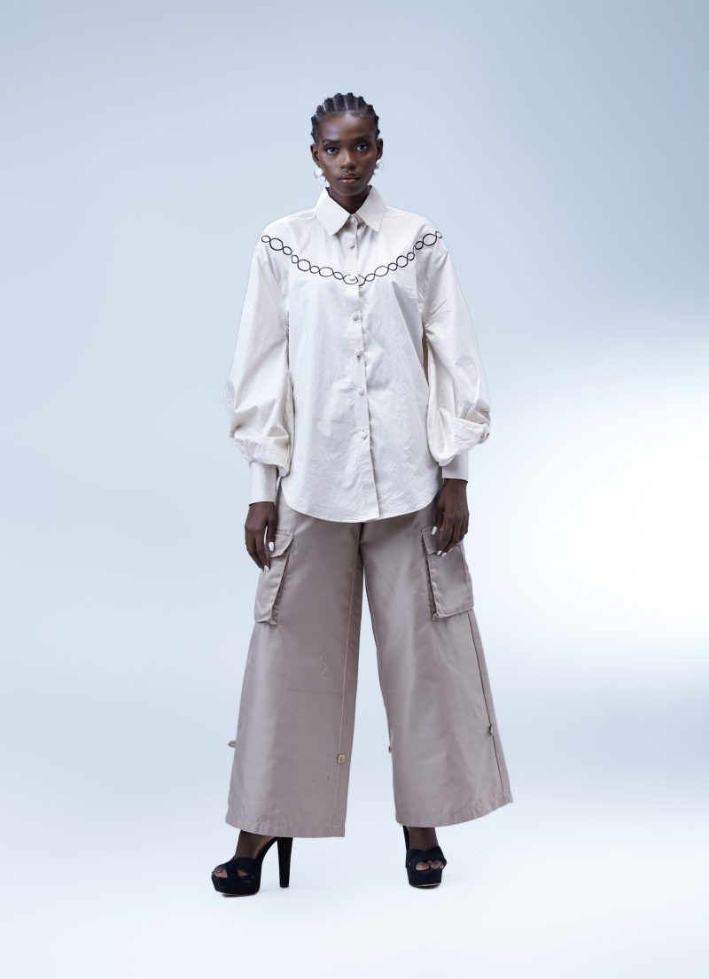 Atto Tetteh Nkonson Bishop Sleeve Shirt