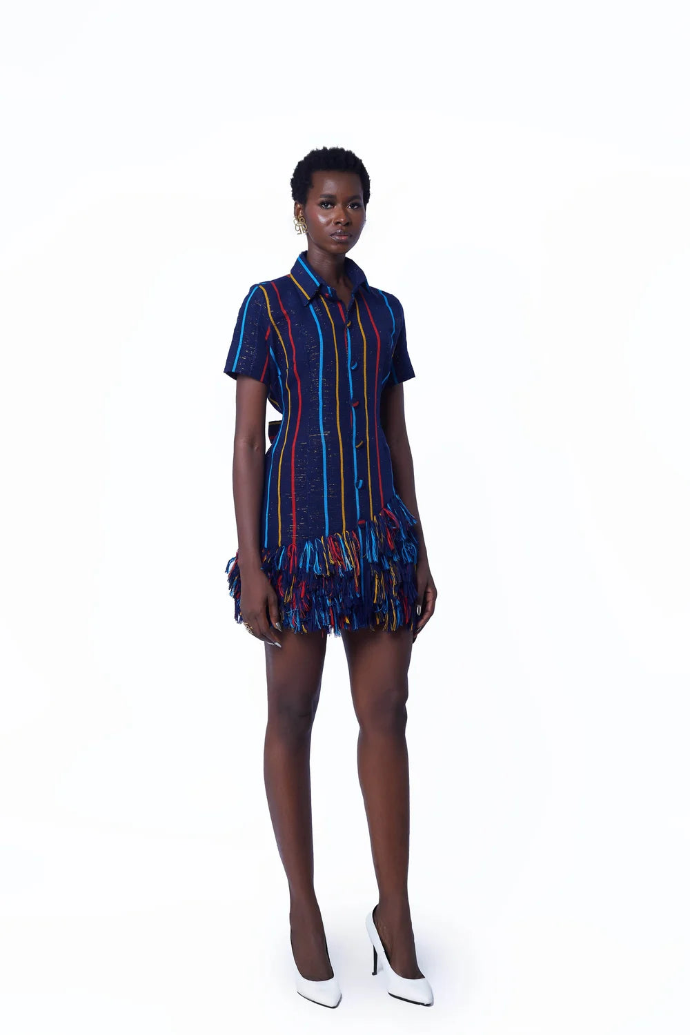 Jermaine Bleu Iris Shirt Dress