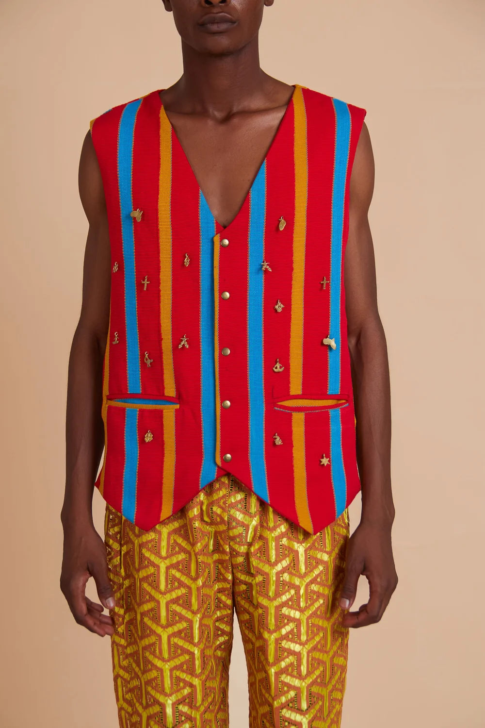 Jermaine Bleu Mali Vest