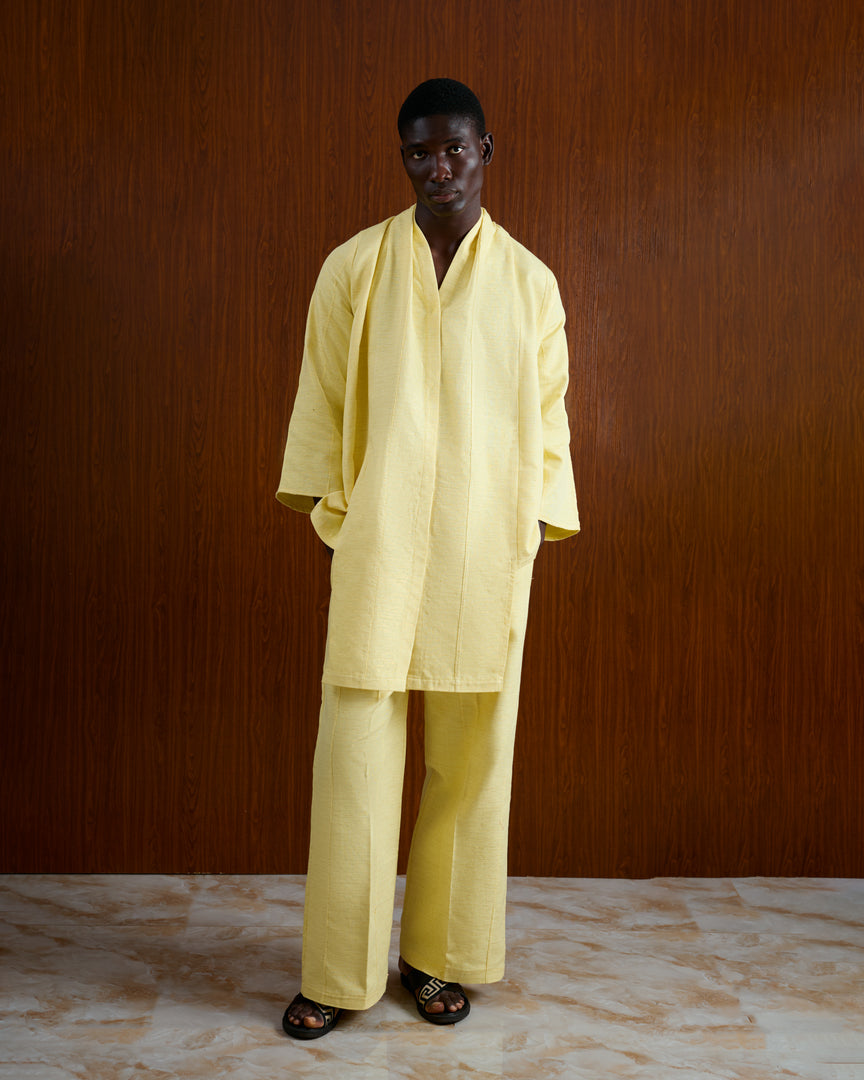 KAYADUA Mofla Pants Set in Butter Yellow