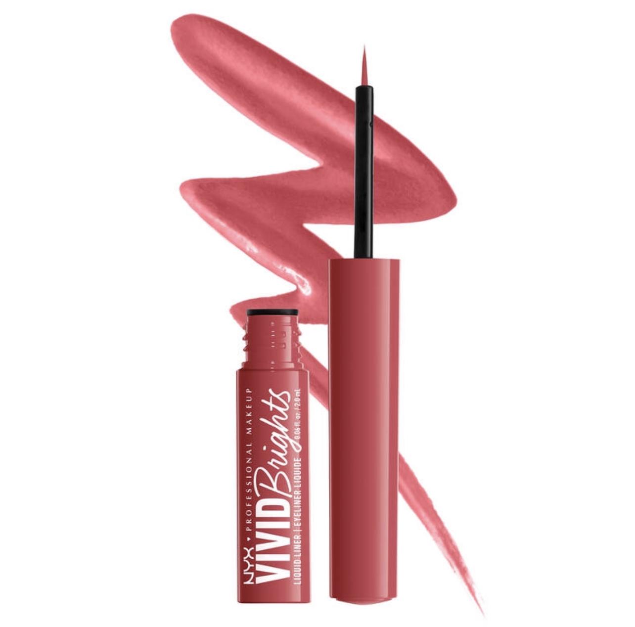 NYX Vivid Brights Colored Liquid Eyeliner (2ml) ON RED