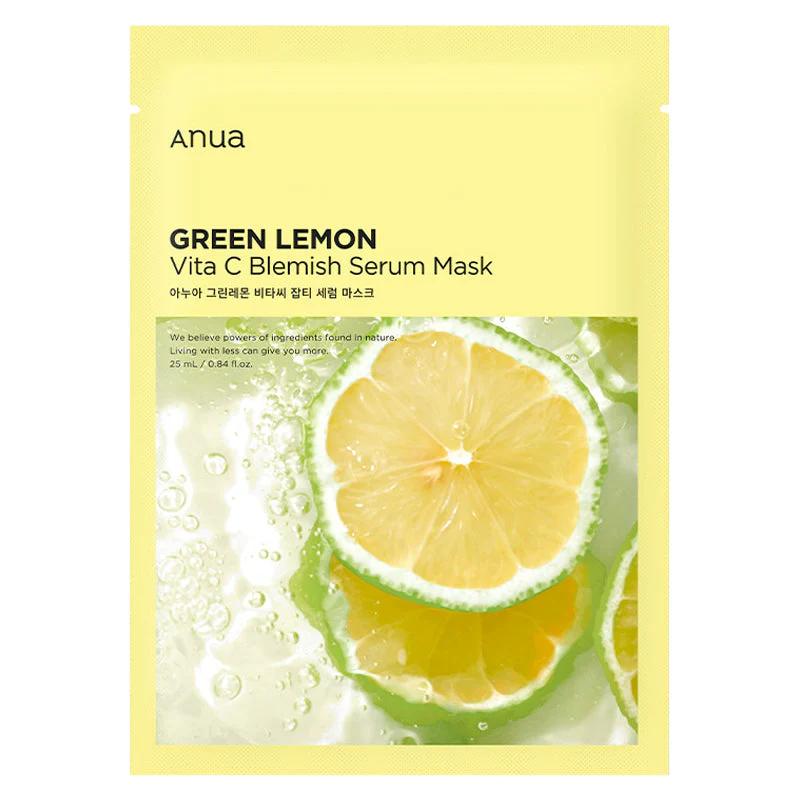 ANUA Green Lemon Vita C Blemish Serum Sheet Mask (0.84 fl oz)