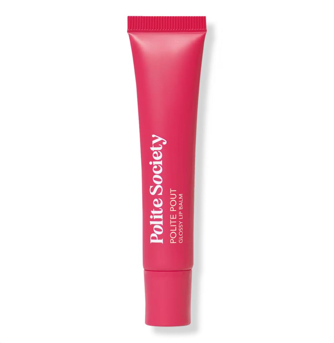 POLITE SOCIETY Glossy Lip Balm -STRAWBERRY GLAZE (0.5oz)
