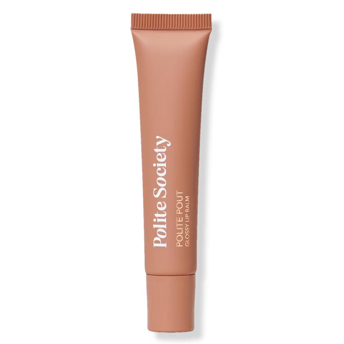 POLITE SOCIETY Glossy Lip Balm – FRENCH CARAMEL (0.5oz)