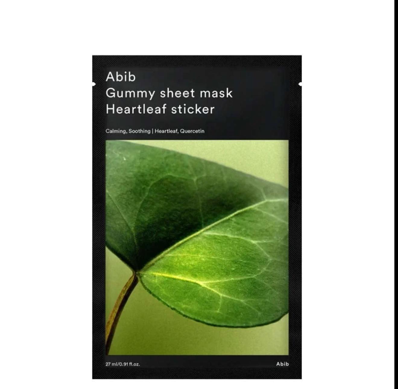 ABIB Gummy Sheet Mask Heartleaf Sticker (1 sheet)
