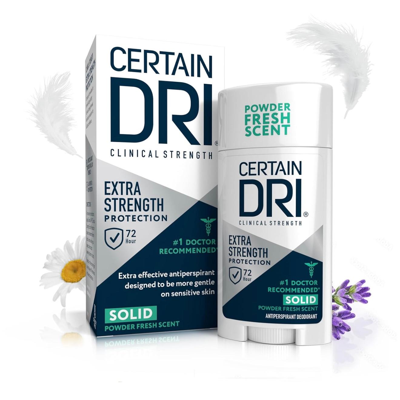 CERTAIN DRI Extra-Strength Clinical Solid Antiperspirant/ Deodorant Solid (1.2 fl oz)