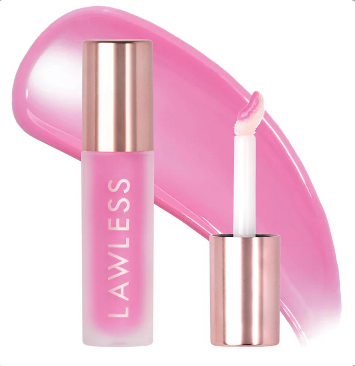 LAWLESS Forget The Filler Lip Plumper Line Smoothing Gloss – STRAWBERRY POPSICLE (0.11oz)