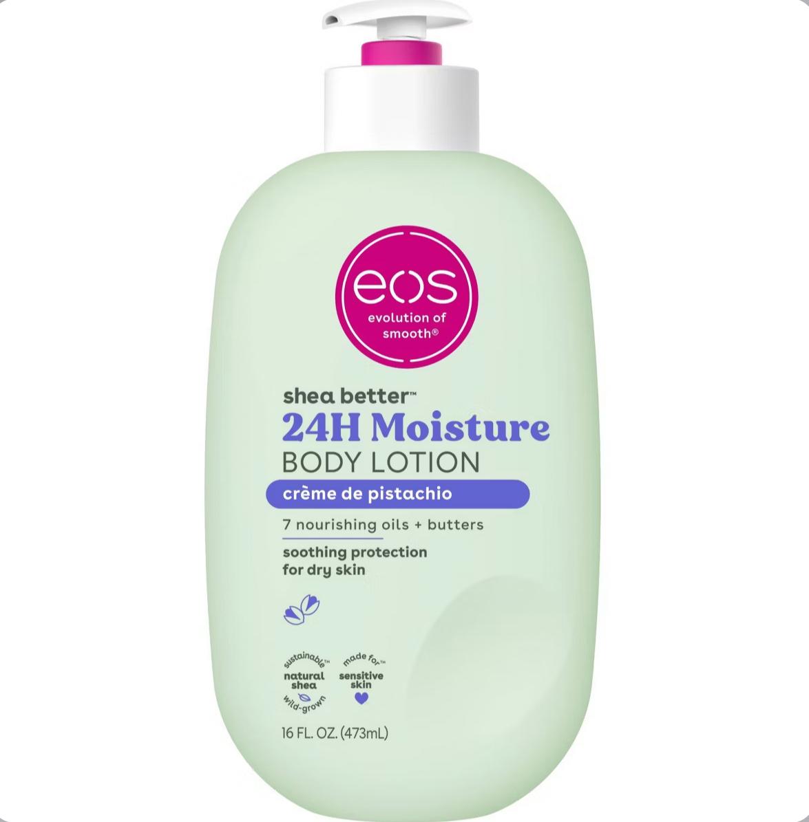 EOS Shea Better 24H Moisture Body Lotion – CRÈME DE PISTACHIO (16 fl. oz.)