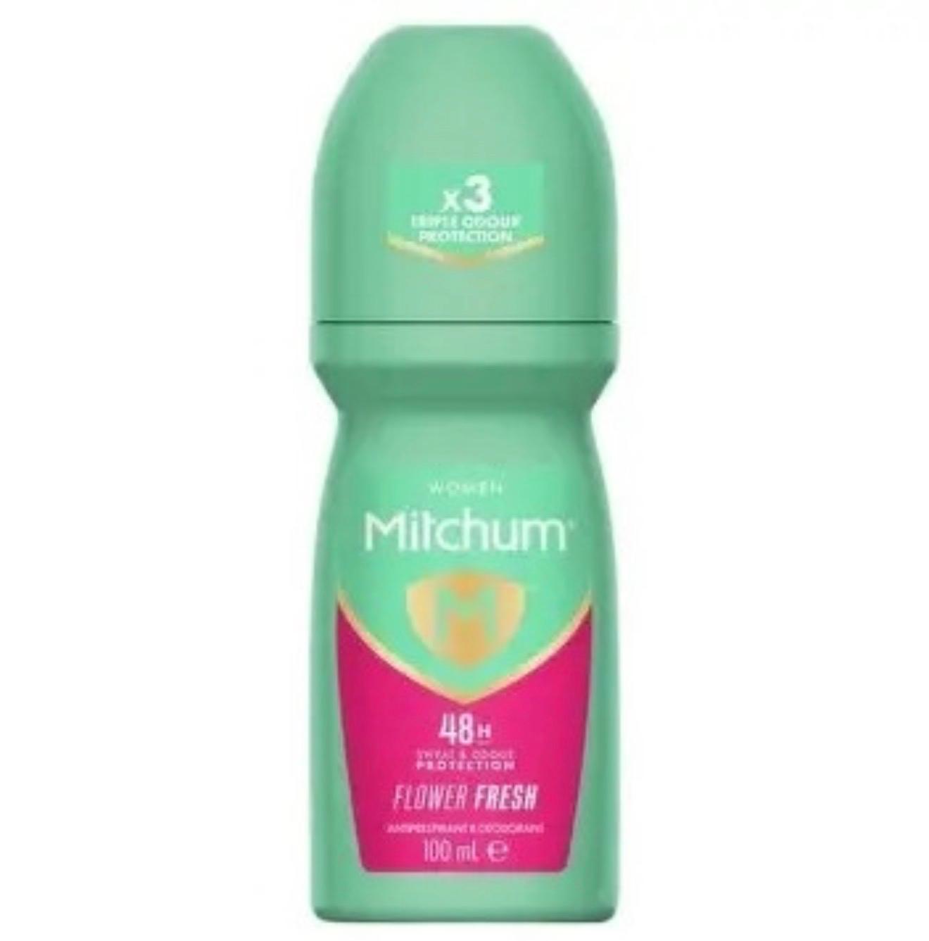 MITCHUM Women Triple Odor Defense Flower Fresh Roll-on Antiperspirant & Deodorant (3.4 oz)