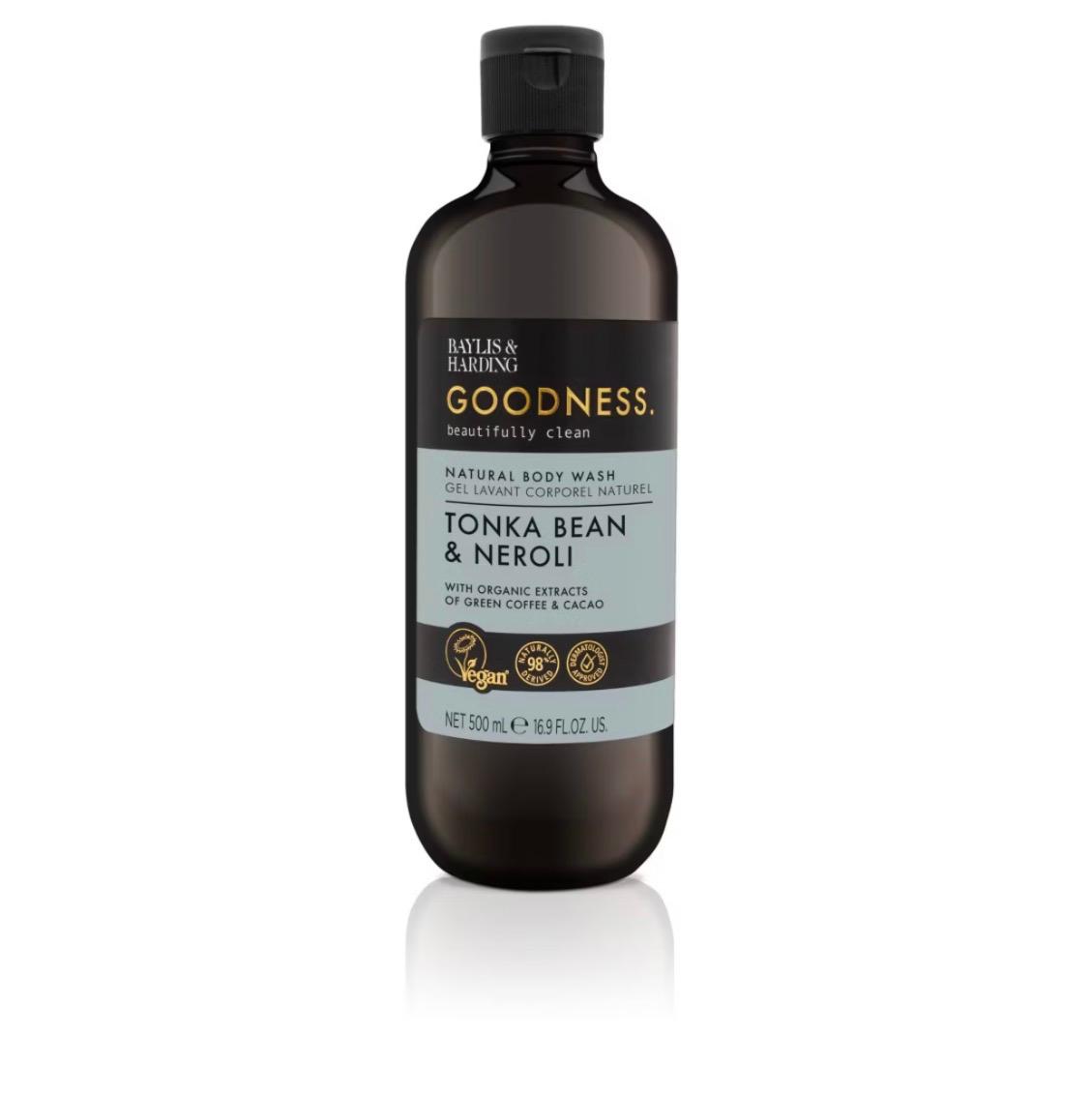 BAYLIS & HARDING Goodness Natural Body Wash Tonka Bean & Neroli (500ml)