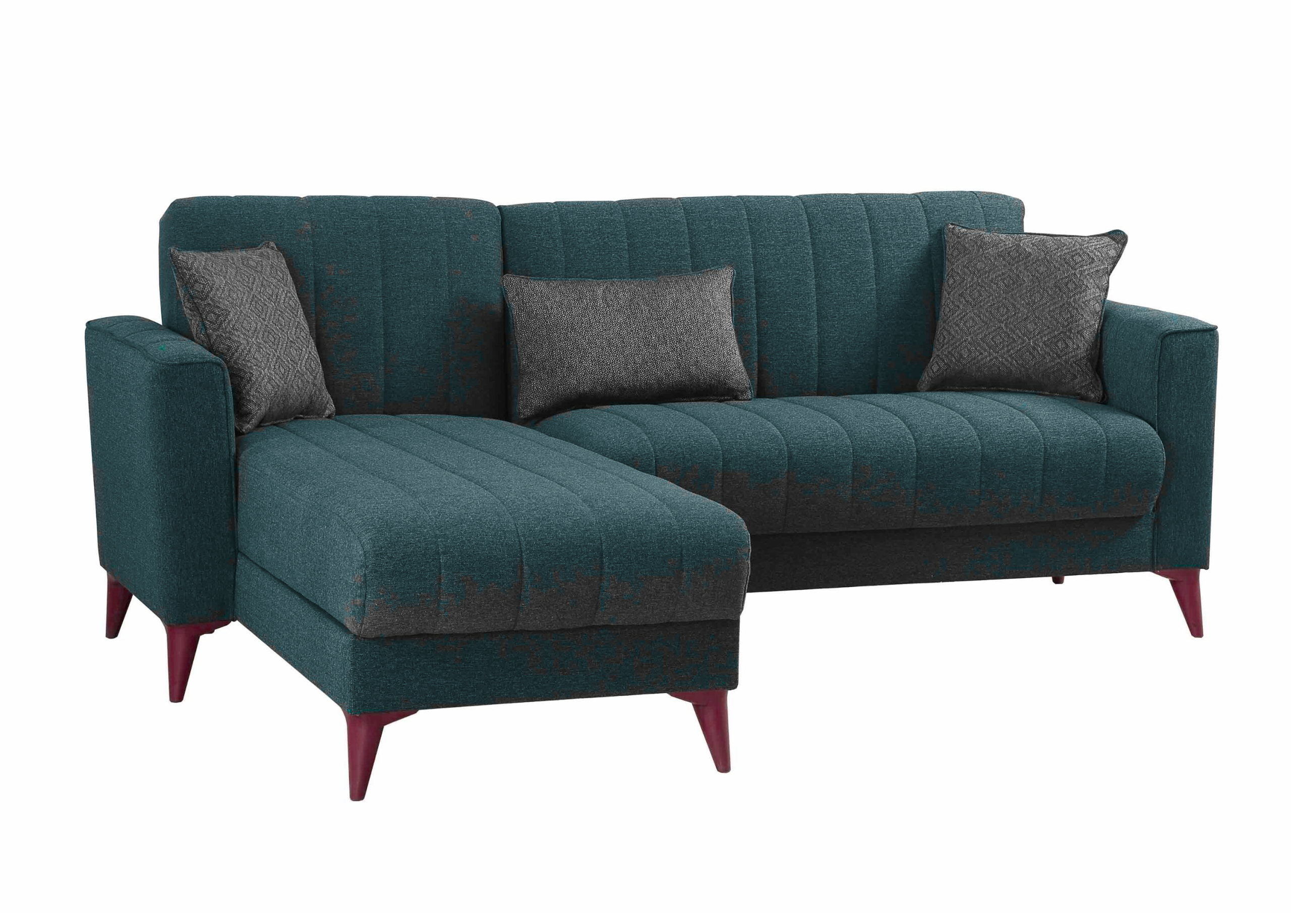 TIERA CORNER SOFA BED BLUE
