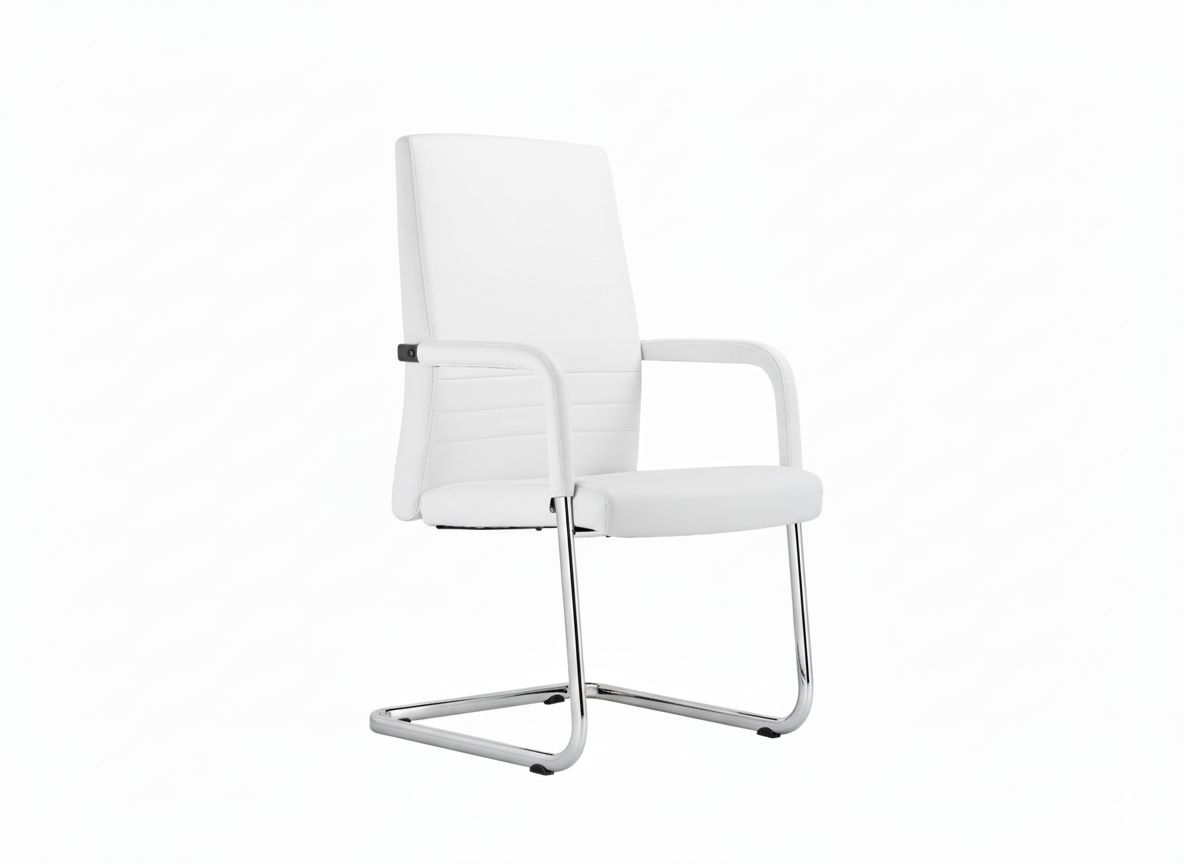 SMOOTH WHITE VISITOR CHAIR
