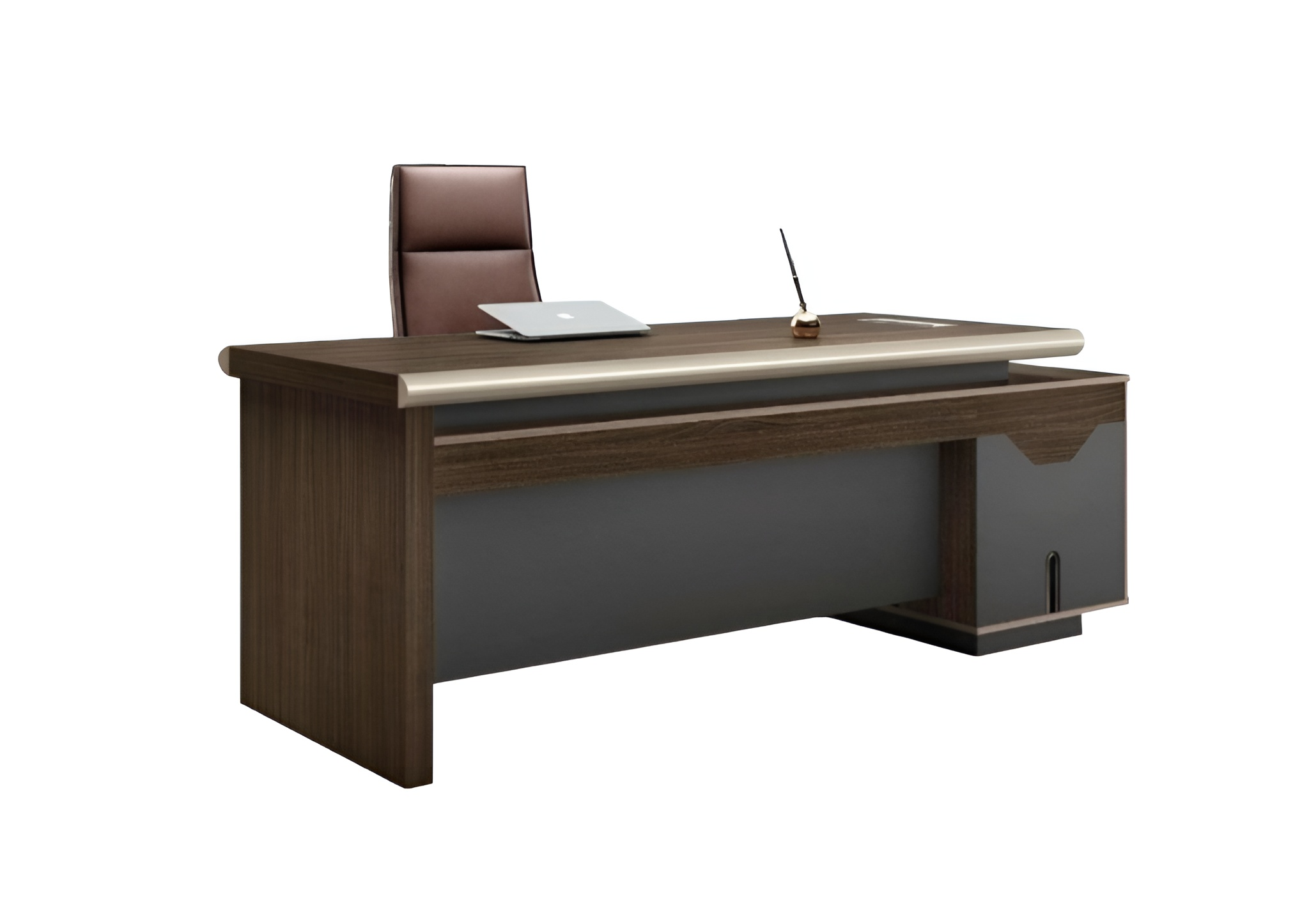 LUXURY DARK OAK Professional Office Desk
