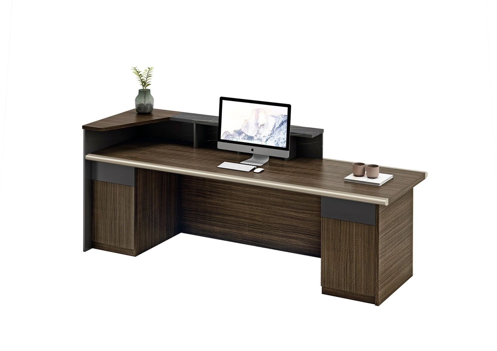 LUXURY DARK OAK / G Reception Counter