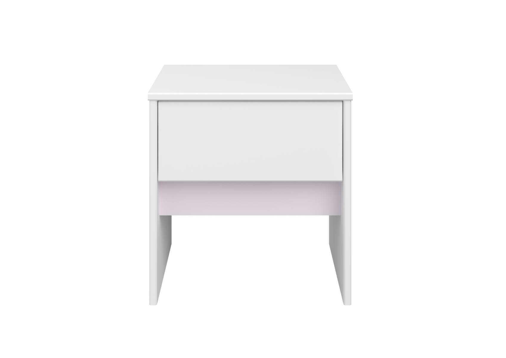 PIROUETTE WHTGRPNK CHILD BEDSIDE TABLE