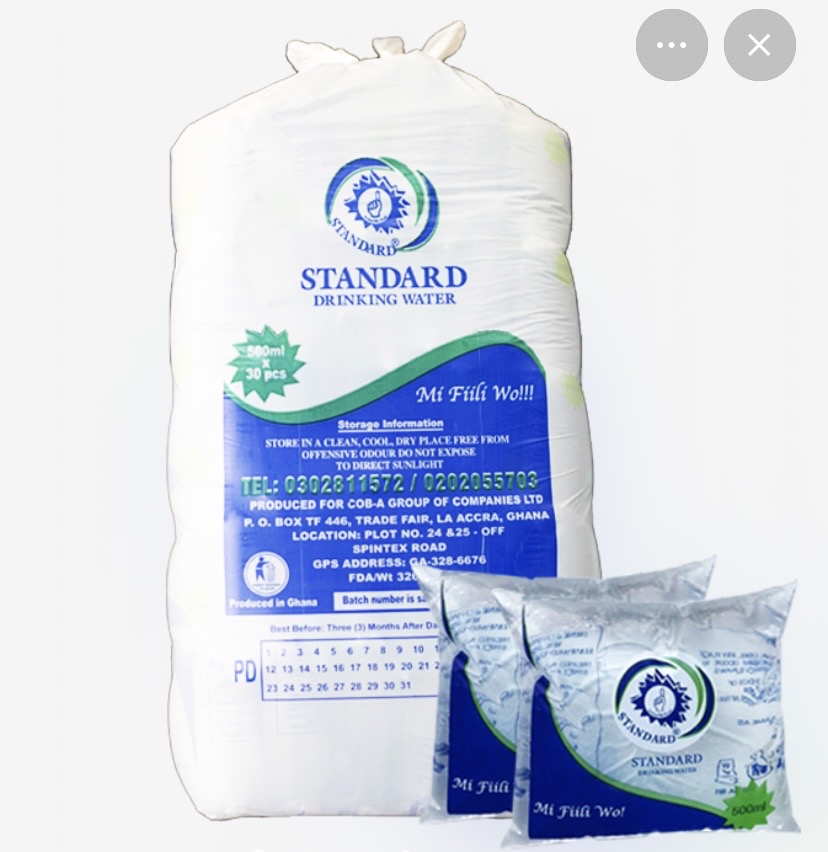 Standard Sachet water